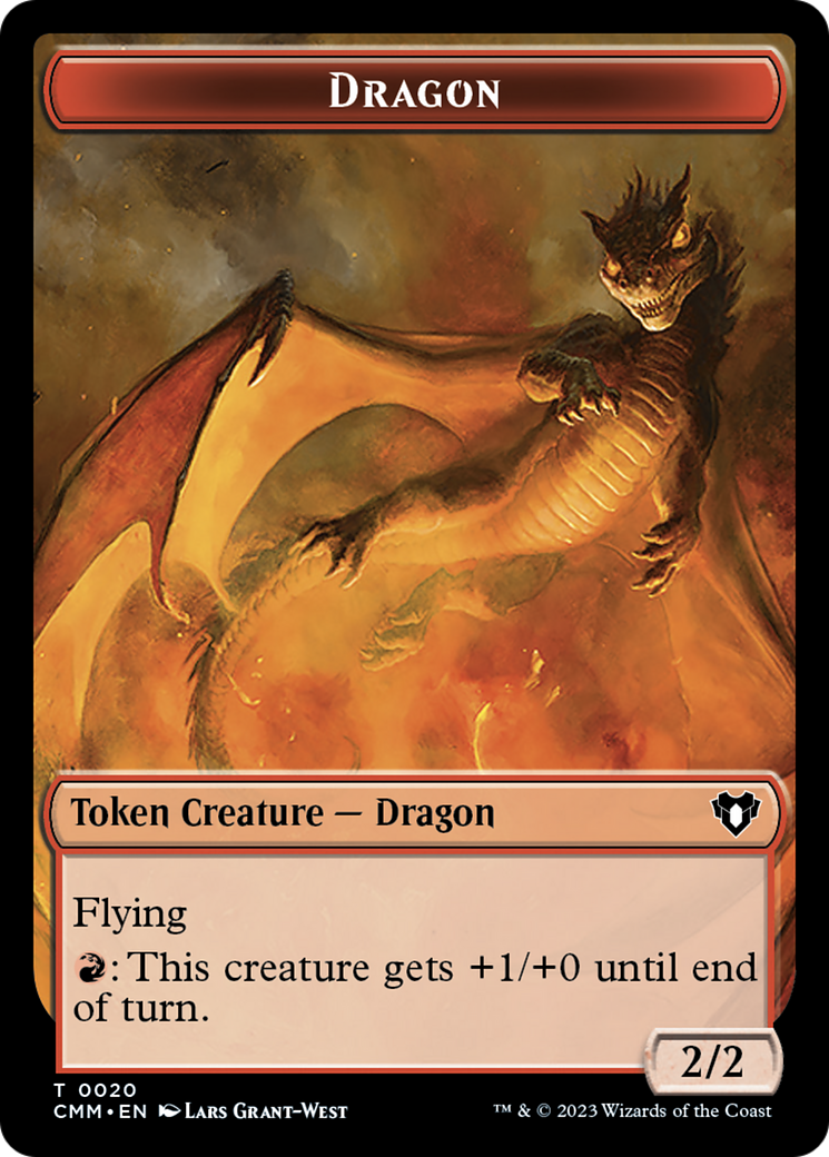 Dragon Token (20) [Commander Masters Tokens] - Trinity Hobby