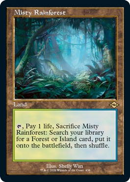 Misty Rainforest (Retro Foil Etched) [Modern Horizons 2] - Trinity Hobby