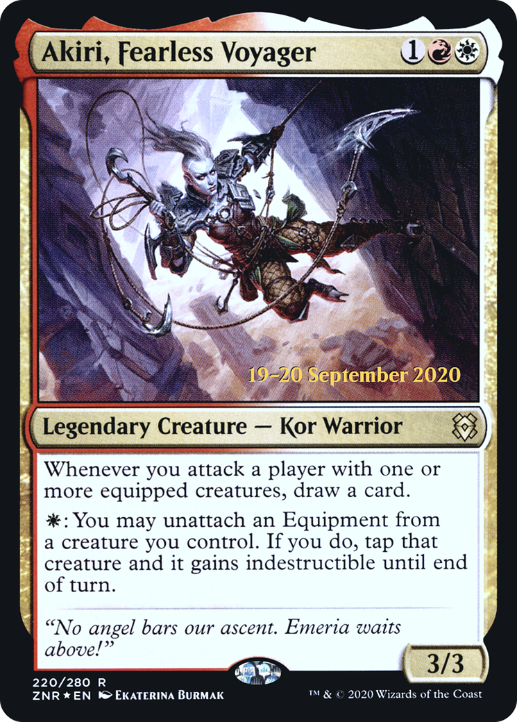 Akiri, Fearless Voyager [Zendikar Rising Prerelease Promos] - Trinity Hobby