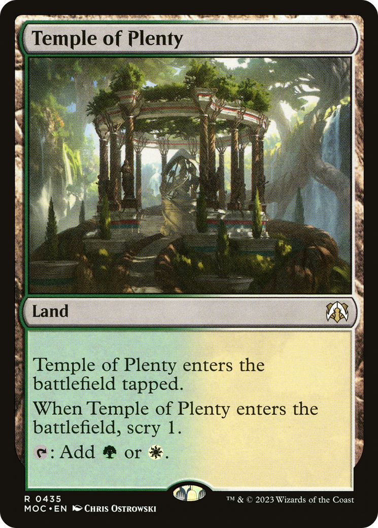 Temple of Plenty [March of the Machine Commander] - Trinity Hobby