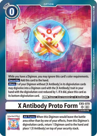 X Antibody Proto Form [EX5-070] [Animal Colosseum] - Trinity Hobby