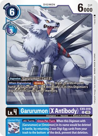 Garurumon (X Antibody) [EX5-018] [Animal Colosseum] - Trinity Hobby