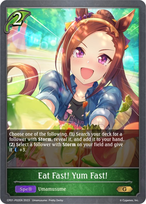 Eat Fast! Yum Fast! (CP01-P02EN) [Umamusume: Pretty Derby] - Trinity Hobby