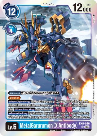 MetalGarurumon (X Antibody) [EX5-026] [Animal Colosseum] - Trinity Hobby