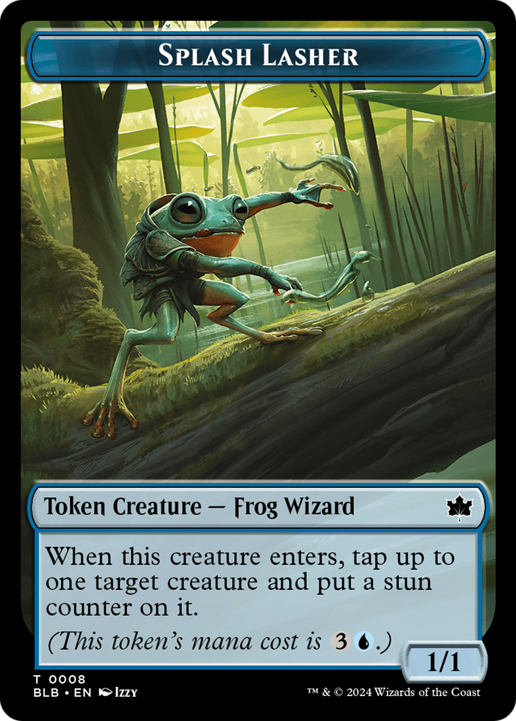 Splash Lasher  (BLB-008) - [Bloomburrow Tokens] - Trinity Hobby