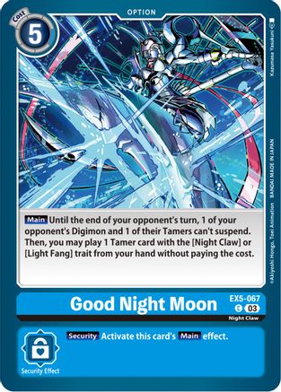 Good Night Moon [EX5-067] [Animal Colosseum] - Trinity Hobby