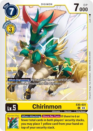 Chirinmon [EX5-031] [Animal Colosseum] - Trinity Hobby