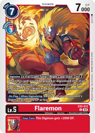 Flaremon [EX5-012] [Animal Colosseum] - Trinity Hobby