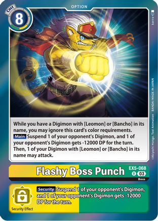 Flashy Boss Punch [EX5-068] [Animal Colosseum] - Trinity Hobby