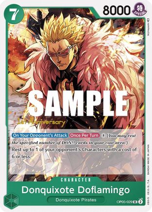 Donquixote Doflamingo (029) (OP05-029) - [Awakening of the New Era: 1st Anniversary Tournament Cards]