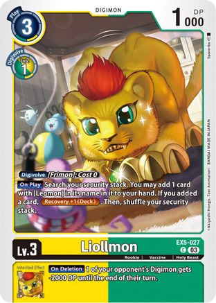 Liollmon [EX5-027] [Animal Colosseum] - Trinity Hobby