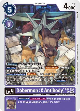 Dobermon (X Antibody) [EX5-059] [Animal Colosseum] - Trinity Hobby