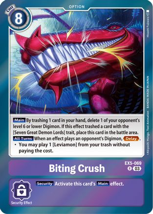Biting Crush [EX5-069] [Animal Colosseum] - Trinity Hobby