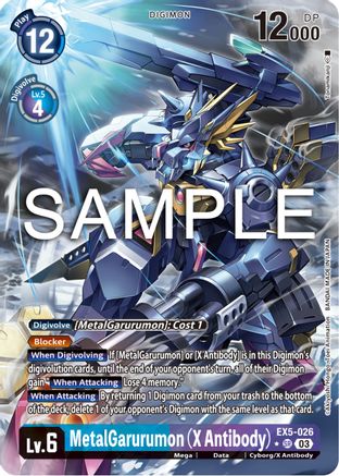 MetalGarurumon (X Antibody) [EX5-026] (Alternate Art) [Animal Colosseum] - Trinity Hobby