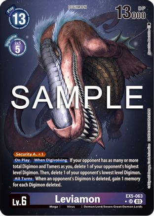 Leviamon [EX5-063] (Alternate Art) [Animal Colosseum] - Trinity Hobby