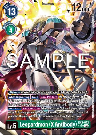 Leopardmon (X Antibody) [EX5-043] (Alternate Art) [Animal Colosseum] - Trinity Hobby