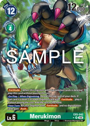 Merukimon [EX5-042] (Alternate Art) [Animal Colosseum] - Trinity Hobby
