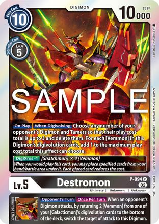 Destromon [P-094] (3rd Anniversary Update Pack) [Promotional Cards] - Trinity Hobby
