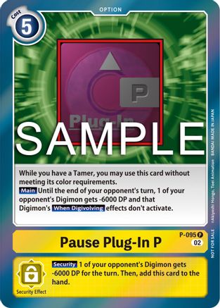 Pause Plug-In P [P-095] (3rd Anniversary Update Pack) [Promotional Cards] - Trinity Hobby
