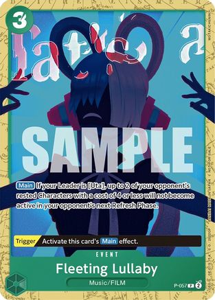 Fleeting Lullaby (Starter Deck 11: Uta Deck Battle) (P-057) - [One Piece Promotion Cards] - Trinity Hobby