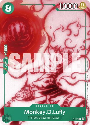 Monkey.D.Luffy (Starter Deck 11: Uta Deck Battle) (P-061) - [One Piece Promotion Cards] - Trinity Hobby