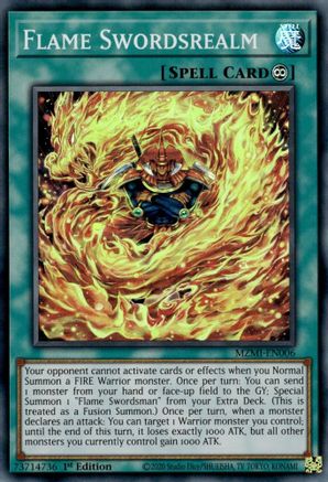 Flame Swordsrealm [MZMI-EN006] Super Rare - Trinity Hobby