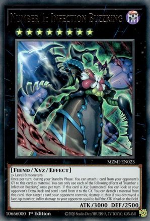 Number 1: Infection Buzzking [MZMI-EN023] Ultra Rare - Trinity Hobby