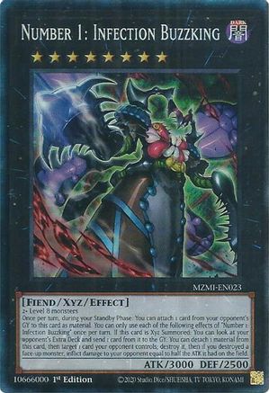 Number 1: Infection Buzzking (CR) [MZMI-EN023] Collector's Rare - Trinity Hobby