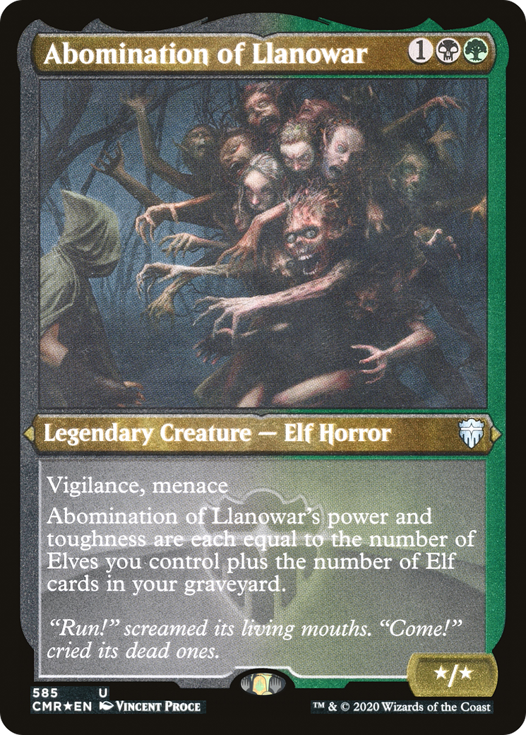 Abomination of Llanowar (CMR-585) - [Commander Legends] Foil - Trinity Hobby