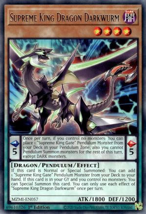 Supreme King Dragon Darkwurm [MZMI-EN057] Rare - Trinity Hobby
