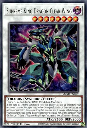 Supreme King Dragon Clear Wing [MZMI-EN059] Rare - Trinity Hobby
