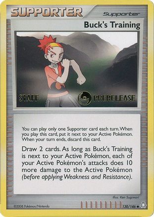 Buck's Training - 130/146 (Prerelease) [Staff] - (130/146) [Miscellaneous Cards & Products]