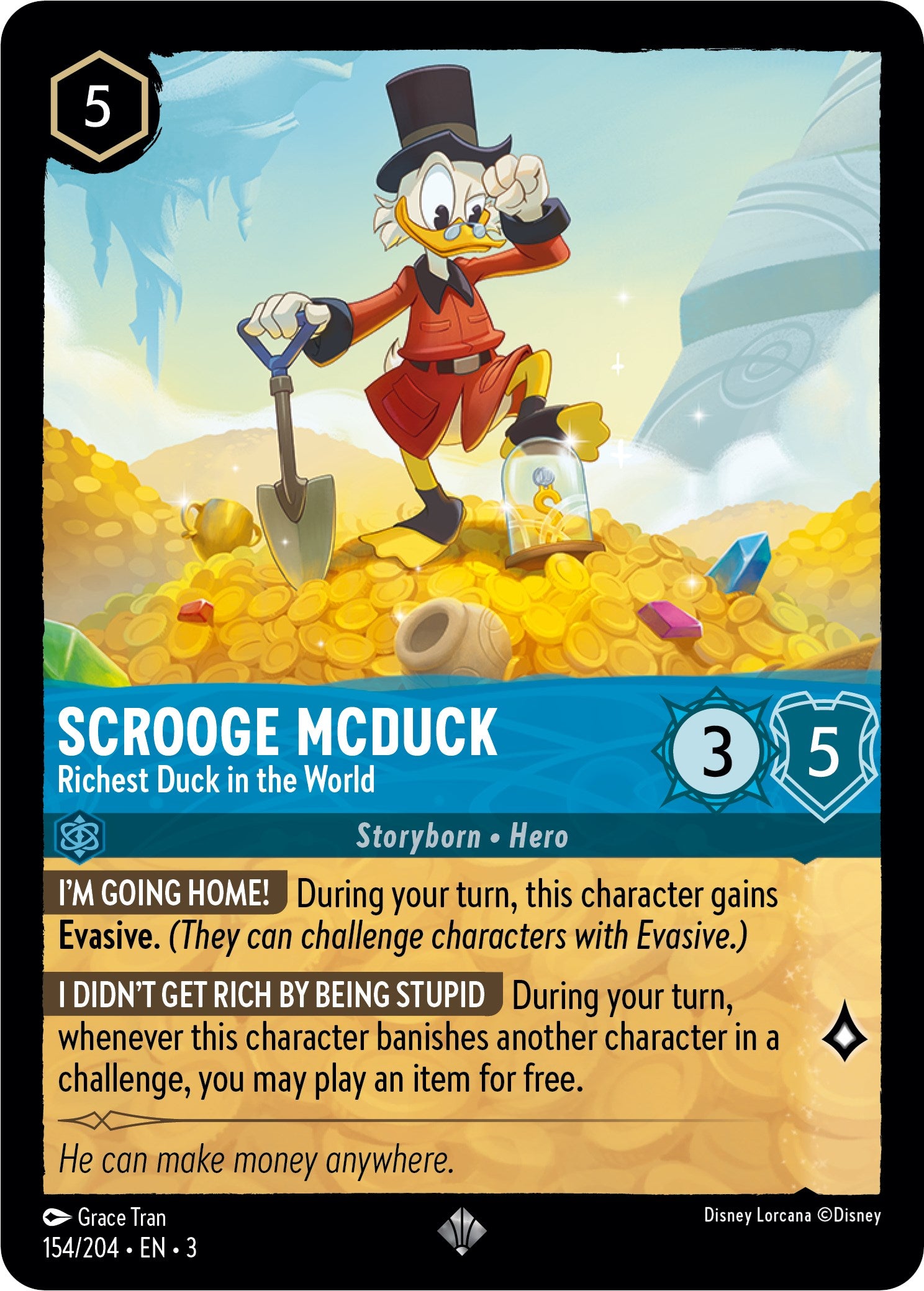 Scrooge McDuck - Richest Duck in the World (154/204) [Into the Inklands] - Trinity Hobby