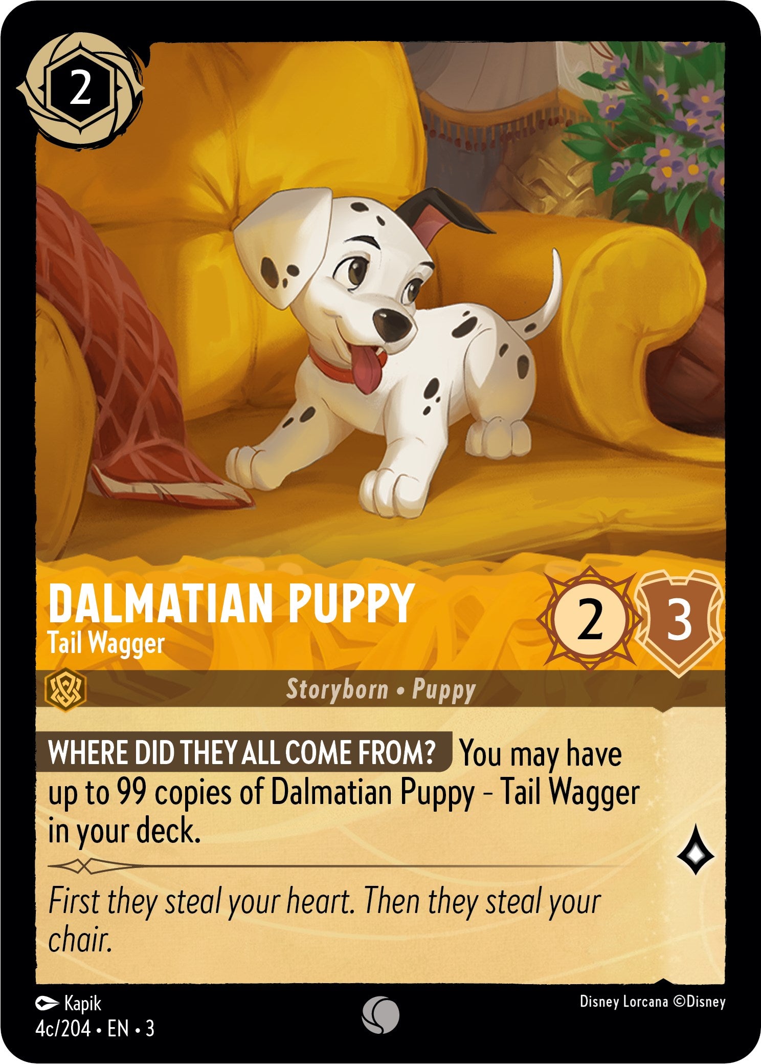 Dalmatian Puppy - Tail Wagger (4c) (4c/204) [Into the Inklands] - Trinity Hobby