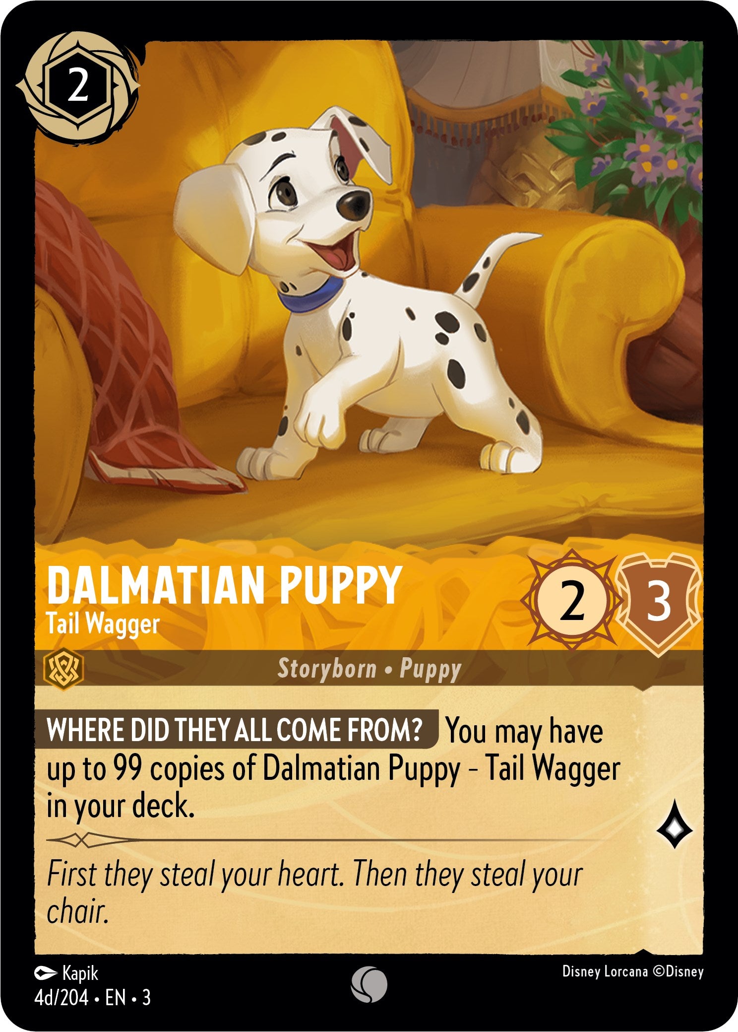 Dalmatian Puppy - Tail Wagger (4d) (4d/204) [Into the Inklands] - Trinity Hobby