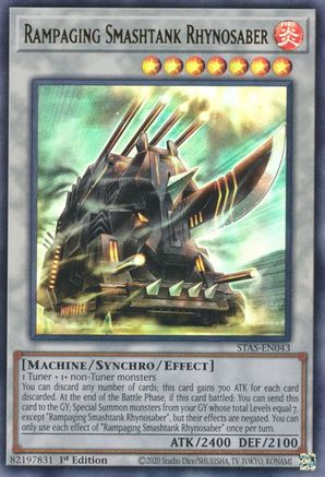 Rampaging Smashtank Rhynosaber [STAS-EN043] Ultra Rare - Trinity Hobby