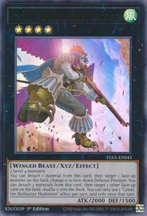 Castel, the Skyblaster Musketeer [STAX-EN043] Ultra Rare - Trinity Hobby