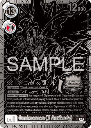 Gankoomon (X Antibody) [BT10-068] (2023 Championship Finals 2nd Place) [Xros Encounter Promos] - Trinity Hobby