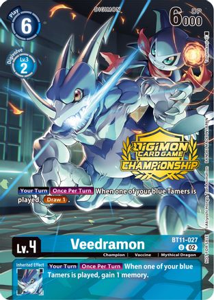 Veedramon [BT11-027] (Championship 2023 Tamers Pack) [Dimensional Phase Promos] - Trinity Hobby