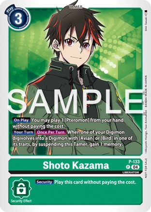 Shoto Kazama [P-133] (Digimon Liberator Promotion Pack) [Promotional Cards] - Trinity Hobby
