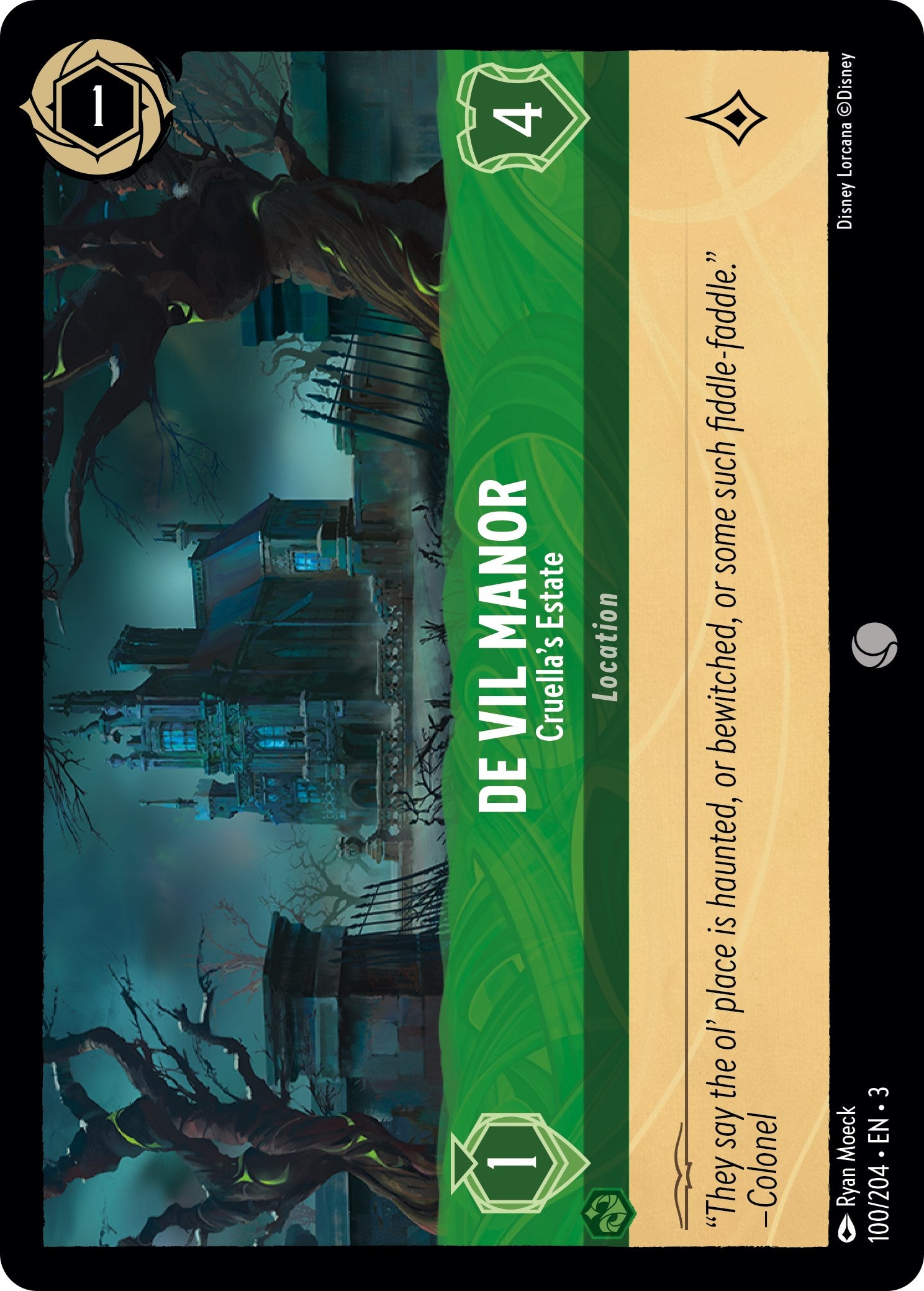 De Vil Manor - Cruella's Estate (100/204) [Into the Inklands] - Trinity Hobby