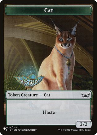 Cat (009) // Dog Double-Sided Token  (LIST-9 // 10) - [The List Reprints] - Trinity Hobby