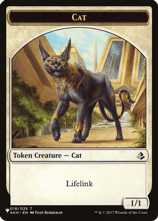 Cat (016) // Dog Double-Sided Token  (LIST-16 // 10) - [The List Reprints] - Trinity Hobby