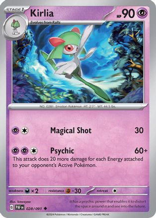 Kirlia (028/091) [Scarlet & Violet: Paldean Fates] - Trinity Hobby