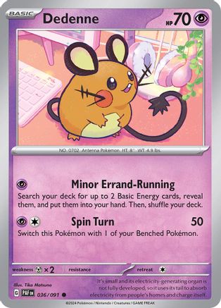 Dedenne (036/091) [Scarlet & Violet: Paldean Fates] - Trinity Hobby