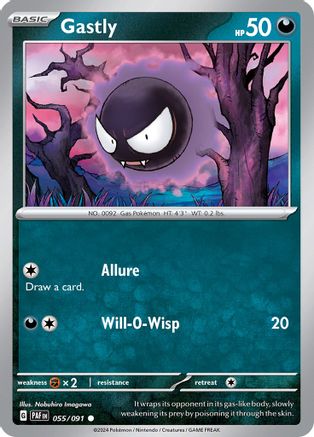 Gastly (055/091) [Scarlet & Violet: Paldean Fates] - Trinity Hobby