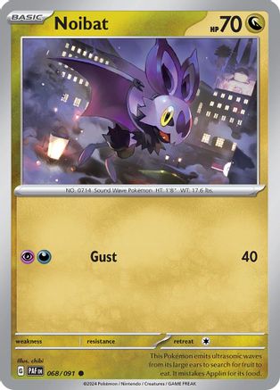 Noibat (068/091) [Scarlet & Violet: Paldean Fates] - Trinity Hobby