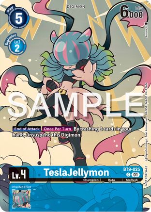 TeslaJellymon [BT9-025] (Digimon Illustration Competition Pack 2023) [X Record Promos] - Trinity Hobby