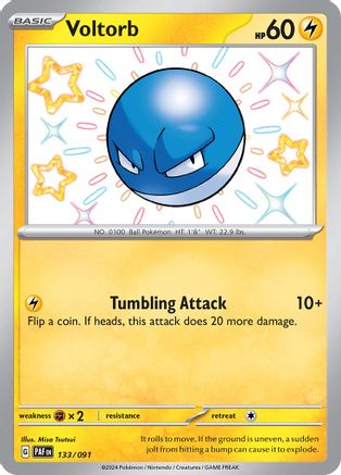 Voltorb (133/091) [Scarlet & Violet: Paldean Fates] - Trinity Hobby
