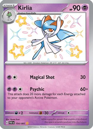 Kirlia (154/091) [Scarlet & Violet: Paldean Fates] - Trinity Hobby